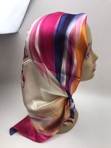 Satin silk scarves